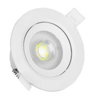 Φωτιστικό LED Spot Οροφής Mini Downlight 5W 230v 550lm 50° με Κινούμενη Βάση Φ9 Ψυχρό Λευκό 6000k GloboStar 01882