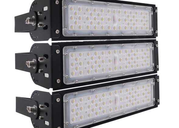 LED Προβολέας Γηπέδου - Φωτιστικό Tunnel 150W 24000LM 75°*135° AC 100-277V IP65 -  Ψυχρό Λευκό 5000K - MeanWell Driver & LumiLEDs Chip - 5 Years Warranty