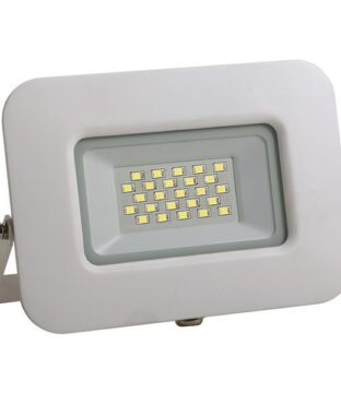 ΠΡΟΒΟΛΕΑΣ LED 20W SMD ΒΑΣΗ 360° ΛΕΥΚΟΣ IP65 3000K PLUS