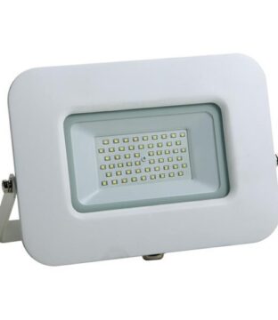 ΠΡΟΒΟΛΕΑΣ LED 50W SMD ΒΑΣΗ 360° ΛΕΥΚΟΣ IP65 3000K PLUS