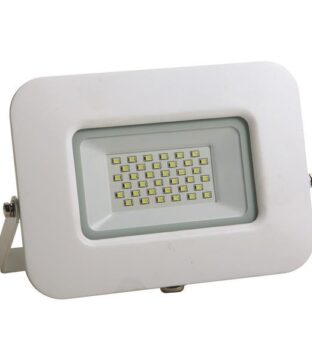 ΠΡΟΒΟΛΕΑΣ LED 30W SMD ΒΑΣΗ 360° ΛΕΥΚΟΣ IP65 6500K PLUS