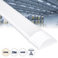 LED Γραμμικό Βιομηχανικό Φωτιστικό Tri-Proof 60cm 20W 1847lm 120° AC 220-240V Αδιάβροχο IP65 Μ60 x Π7.5 x Υ2.5cm Φυσικό Λευκό 4500K