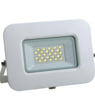 ΠΡΟΒΟΛΕΑΣ LED 20W SMD ΒΑΣΗ 360° ΛΕΥΚΟΣ IP65 4000K PLUS