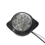 Πλευρικά Φώτα Όγκου Φορτηγών FLAT BULLET LED 7 SMD DC 24V Αδιάβροχο IP66 Ψυχρό Λευκό 6000K