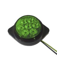 Πλευρικά Φώτα Όγκου Φορτηγών FLAT BULLET LED 7 SMD DC 24V Αδιάβροχο IP66 Πράσινο