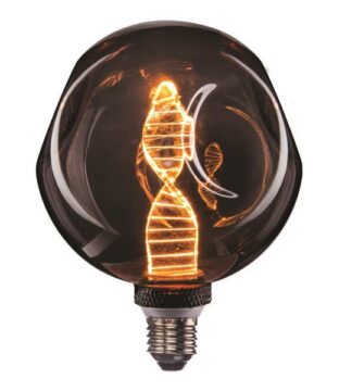 ΛΑΜΠΑ LED ΓΛΟΜΠΟΣ G125 4W E27 1800K 220-240V DENTED DNA SMOKY DIMMABLE