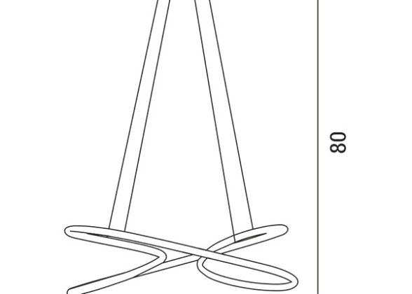 ΦΩΤΙΣΤΙΚΟ ΚΡΕΜΑΣΤΟ ΟΒΑΛ LED 40W 670x200x200 4000Κ ΑΝΘΡΑΚΙ