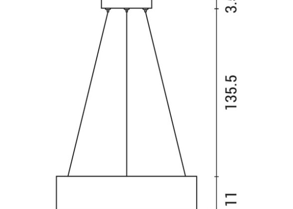 ΦΩΤΙΣΤΙΚΟ ΚΡΕΜΑΣΤΟ ΣΤΡΟΓΓΥΛΟ LED 30W 3000Κ Φ45x15 ΜΑΥΡΟ