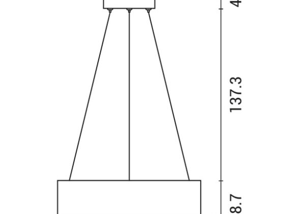 ΦΩΤΙΣΤΙΚΟ ΚΡΕΜΑΣΤΟ ΤΕΤΡΑΓΩΝΟ LED 30W 3000Κ 45x45x15 ΜΑΥΡΟ