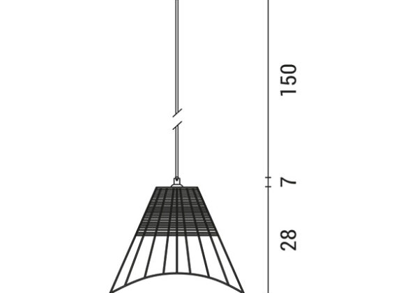 ΦΩΤΙΣΤΙΚΟ ΚΡΕΜΑΣΤΟ ΜΟΝΟΦΩΤΟ Ε27 MAX 40W D36*H185CM RATTAN