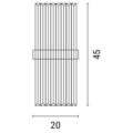 ΑΠΛΙΚΑ ΤΟΙΧΟΥ 2xΕ14 20x45 ΧΡΥΣΟ