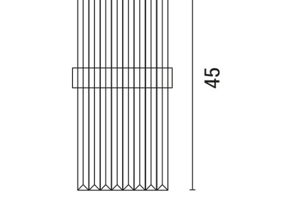 ΑΠΛΙΚΑ ΤΟΙΧΟΥ 2xΕ14 20x45 ΧΡΥΣΟ