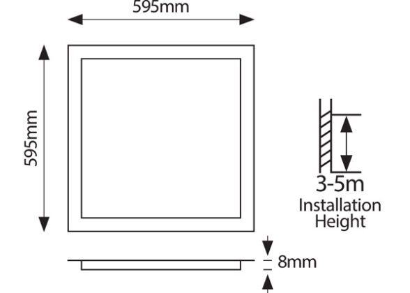 ΦΩΤΙΣΤΙΚΟ PANEL LED 60X60 40W 4000Κ UGR<19 ΛΕΥΚΟ PLUS