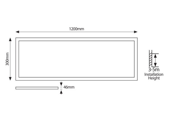 ΦΩΤΙΣΤΙΚΟ ΕΞΩΤΕΡΙΚΟ BACKLIGΗΤ UGR19 120X30  27-34-40-45W 6500Κ 220-240V ΛΕΥΚΟ