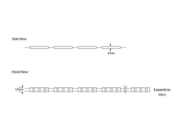 MODULES SAMSUNG LED 1,2W PCS 12V ΠΡΑΣΙΝΟ IP65