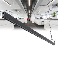 Γραμμικό Κρεμαστό Φωτιστικό Linear LED 18W 2230lm 60° AC 220-240V Μ120 x Π2 x Υ4cm Ψυχρό Λευκό 6000K – Μαύρο – 3 Years Warranty