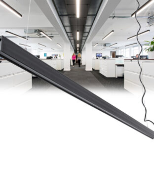 Γραμμικό Κρεμαστό Φωτιστικό Linear LED 18W 2230lm 60° AC 220-240V Μ120 x Π2 x Υ4cm Ψυχρό Λευκό 6000K – Μαύρο – 3 Years Warranty