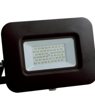 ΠΡΟΒΟΛΕΑΣ LED 50W SMD ΒΑΣΗ 360° ΜΑΥΡΟΣ IP65 4000K PLUS