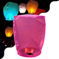 Ιπτάμενο Φαναράκι – Sky Lantern για Δεξιώσεις – Γιορτές – Φούξια Φ40 x Υ70cm