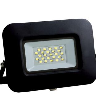 ΠΡΟΒΟΛΕΑΣ LED 20W SMD ΒΑΣΗ 360° ΜΑΥΡΟΣ IP65 3000K PLUS