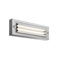 ΦΩΤΙΣΤΙΚΟ ΤΟΙΧΟΥ ΜΕ ΓΡΙΛΙΕΣ  LED 6W 255x42x90 3CCT IP65 ΓΚΡΙ "SENARIO"