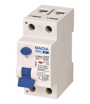 ΡΕΛΕ ΔΙΑΡΡΟΗΣ 2Χ63Α 10KA 300mA TYPE AC+S GACIA