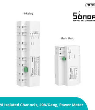 SONOFF SPM-4RELAY – Wi-Fi Smart Stackable Power Meter