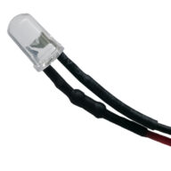 10 Τεμάχια x Δίοδος LED 5mm 45° 12V με Καλώδιο 20cm Ροζ GloboStar 33371