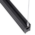 Γραμμικό Κρεμαστό Φωτιστικό Linear LED 18W 2230lm 60° AC 220-240V Μ120 x Π2 x Υ4cm Ψυχρό Λευκό 6000K - Μαύρο - 3 Years Warranty