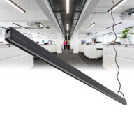 Γραμμικό Κρεμαστό Φωτιστικό Linear LED 18W 2230lm 120° AC 220-240V Μ120 x Π2 x Υ4cm Ψυχρό Λευκό 6000K – Μαύρο – 3 Years Warranty