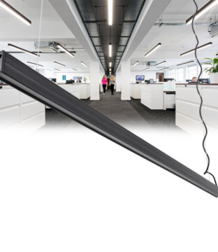 Γραμμικό Κρεμαστό Φωτιστικό Linear LED 18W 2230lm 120° AC 220-240V Μ120 x Π2 x Υ4cm Ψυχρό Λευκό 6000K – Μαύρο – 3 Years Warranty