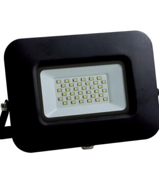 ΠΡΟΒΟΛΕΑΣ LED 30W SMD ΒΑΣΗ 360° ΜΑΥΡΟΣ IP65 3000K PLUS