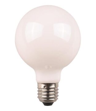 ΛΑΜΠΑ LED ΓΛΟΜΠΟΣ G125 CROSSED FILAMENT 8W Ε27  4000K 220-240V MILKY