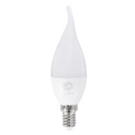 Λάμπα LED E14 C37T Κεράκι 6W 600lm 260° AC 220-240V IP20 Φ3.7 x Υ12.5cm Ψυχρό Λευκό 6000K – 3 Years Warranty