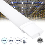 LED Γραμμικό Βιομηχανικό Φωτιστικό Tri-Proof 120cm 36W 4058lm 120° AC 220-240V Αδιάβροχο IP65 Μ120 x Π6 x Υ4cm Ψυχρό Λευκό 6000K – 3 Years Warranty