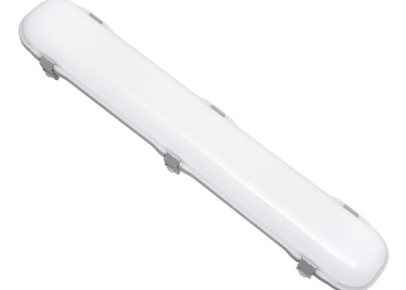 LED Γραμμικό Βιομηχανικό Φωτιστικό Tri-Proof 60cm 24W 2690lm 120° AC 220-240V Αδιάβροχο IP65 Μ60 x Π10.5 x Υ8cm Θερμό Λευκό 2700K - 3 Years Warranty