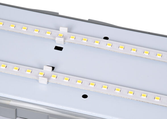 LED Γραμμικό Βιομηχανικό Φωτιστικό Tri-Proof 60cm 24W 2690lm 120° AC 220-240V Αδιάβροχο IP65 Μ60 x Π10.5 x Υ8cm Θερμό Λευκό 2700K - 3 Years Warranty