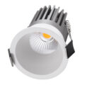 Χωνευτό LED Spot Downlight TrimLess Φ6cm 7W 875lm 38° AC 220-240V IP20 Φ6 x Υ7.8cm - Στρόγγυλο - Λευκό - Θερμό Λευκό 2700K - Bridgelux COB - 5 Years Warranty