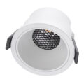 Χωνευτό LED Spot Downlight TrimLess Φ8.4cm 10W 1250lm 38° AC 220-240V IP20 Φ8.4 x Υ5.9cm - Στρόγγυλο - Λευκό & Anti-Glare HoneyComb - Θερμό Λευκό 2700K - Bridgelux COB - 5 Years Warranty