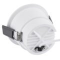 Χωνευτό LED Spot Downlight TrimLess Φ8.4cm 10W 1250lm 38° AC 220-240V IP20 Φ8.4 x Υ5.9cm - Στρόγγυλο - Λευκό & Anti-Glare HoneyComb - Θερμό Λευκό 2700K - Bridgelux COB - 5 Years Warranty