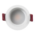 Χωνευτό LED Spot Downlight TrimLess Μπάνιου & WC Φ6.6cm 7W 700lm 45° AC 220-240V IP44 Φ6.6 x Υ5.3cm - Στρόγγυλο - Λευκό - Θερμό Λευκό 2700K - Bridgelux COB - TÜV Certified Driver - 5 Years Warranty