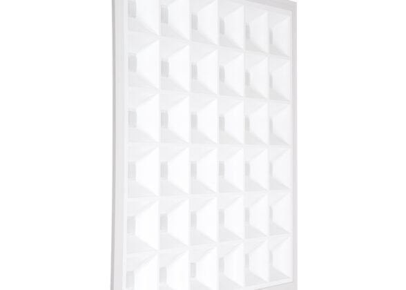 Χωνευτό LED Panel 60x60cm 48W 7200lm 120° CRI≥86Ra UGR<19 Anti-Glare Shield Diffuser AC 220-240V IP44 Μ60 x Π60 x Υ3.3cm - Φυσικό Λευκό 4500K - Bridgelux High Lumen Chips - TÜV Certified Driver - 5 Years Warranty