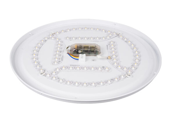 Πλαφονιέρα Οροφής LED CCT 76W 8372lm 120° AC 220-240V - Εναλλαγή Φωτισμού μέσω Τηλεχειριστηρίου All In One Ψυχρό Λευκό 6000k+Φυσικό Λευκό 4500k+Θερμό Λευκό 2700k Dimmable Φ48cm - Λευκό - 3 Years Warranty