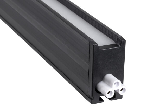 Γραμμικό Φωτιστικό Οροφής Linear LED 18W 2200lm 60° AC 220-240V Μ120 x Π2 x Υ4cm Φυσικό Λευκό 4500K - Μαύρο - 3 Years Warranty