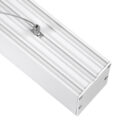 Γραμμικό Κρεμαστό Φωτιστικό Linear LED CCT 72W 8600lm 120° AC 220-240V Μ120 x Π5.5 x Υ7cm - Εναλλαγή Φωτισμού μέσω Τηλεχειριστηρίου All In One Ψυχρό 6000k+Φυσικό 4500k+Θερμό 2700k Dimmable - Λευκό - 3 Years Warranty