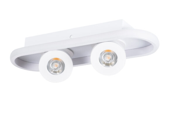 Φωτιστικό Οροφής Linear Design LED CCT με Κινούμενα Σποτ LED Spot Downlight 36W 4032lm 360° & 45° AC 220-240V - Εναλλαγή Φωτισμού μέσω Διακόπτη On/Off All In One Ψυχρό 6000k+Φυσικό 4500k+Θερμό 2700k Μ40 x Π13 x Υ6.5cm - Λευκό