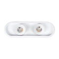 Φωτιστικό Οροφής Linear Design LED CCT με Κινούμενα Σποτ LED Spot Downlight 36W 4032lm 360° & 45° AC 220-240V - Εναλλαγή Φωτισμού μέσω Διακόπτη On/Off All In One Ψυχρό 6000k+Φυσικό 4500k+Θερμό 2700k Μ40 x Π13 x Υ6.5cm - Λευκό