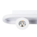 Φωτιστικό Οροφής Linear Design LED CCT με Κινούμενα Σποτ LED Spot Downlight 36W 4032lm 360° & 45° AC 220-240V - Εναλλαγή Φωτισμού μέσω Διακόπτη On/Off All In One Ψυχρό 6000k+Φυσικό 4500k+Θερμό 2700k Μ40 x Π13 x Υ6.5cm - Λευκό