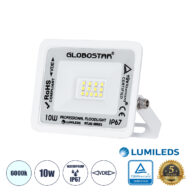 Επαγγελματικός Προβολέας LED 10W 1250lm 120° AC 220-240V – Αδιάβροχος IP67 – Μ10 x Π2 x Υ8cm – Λευκό – Ψυχρό Λευκό 6000K – LUMILEDS Chips – TÜV Rheinland Certified – 5 Years Warranty