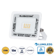 Επαγγελματικός Προβολέας LED 10W 1150lm 120° AC 220-240V – Αδιάβροχος IP67 – Μ10 x Π2 x Υ8cm – Λευκό – Θερμό Λευκό 2700K – LUMILEDS Chips – TÜV Rheinland Certified – 5 Years Warranty